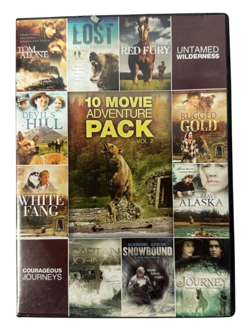 10 Movie Adventure Pack Vol 2 Multifeature Collection DVD Echo Bridge